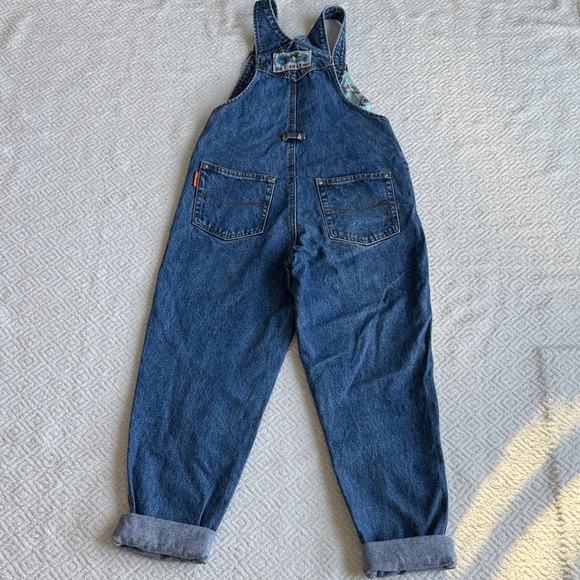 Helen Vintage Blue Denim Women Jeans Overalls Sz S - Picture 10 of 10